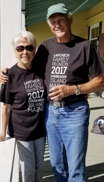 Jodie's parents in 2017